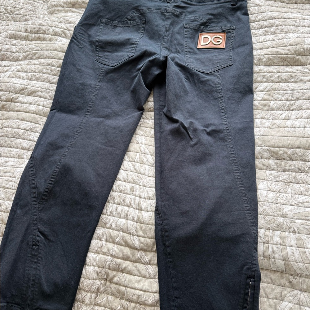 Black DG Logo Pants